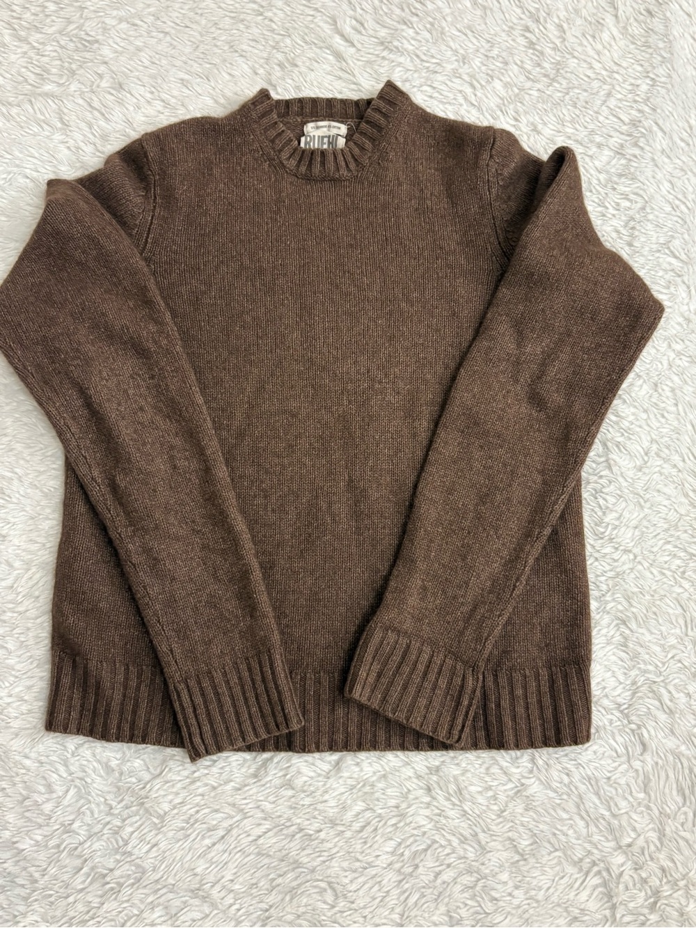 VINTAGE RUELH # 925 Cashmere
Blend Women's Brown Crew Neck
Sweater M Preppy